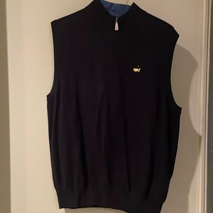 Peter Millar Masters quarter zip XL sweater vest. Excellent condition.